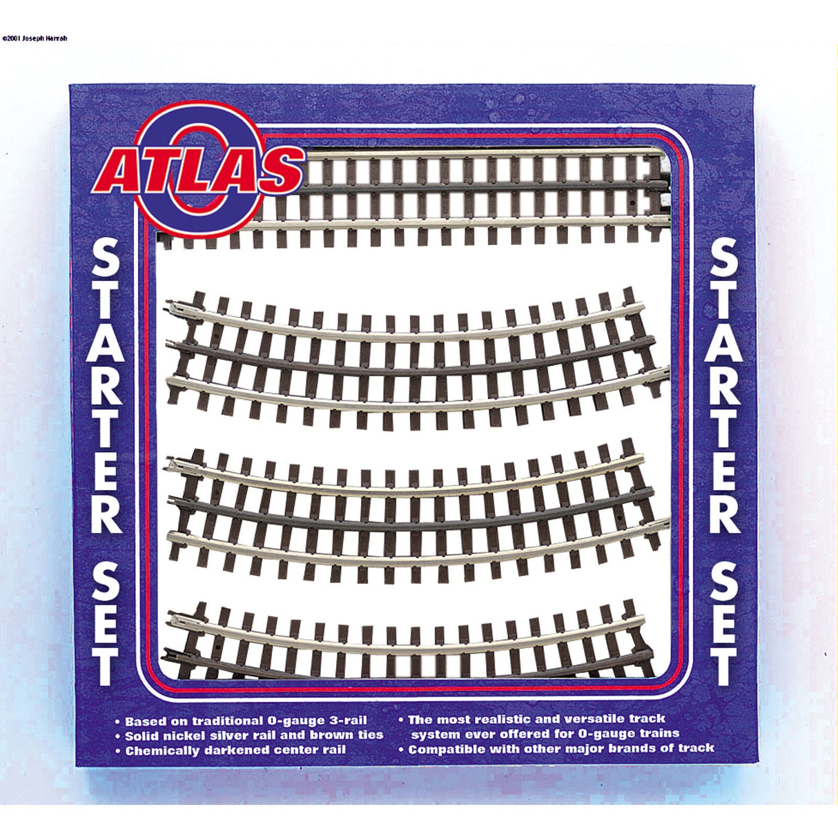 Atlas O Atlas O 21st Century Track System(TM) Nickel Silver Rail w/Brown Ties - 3-Rail -- Starter Set - ATO6001