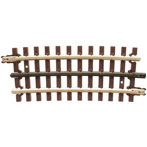 Atlas O 21st Century Track System(TM) Nickel Silver Rail w/Brown Ties - 3-Rail -- 1/3 O-81 Curve (For Use With 7.5 Speed Switch) - ATO6012