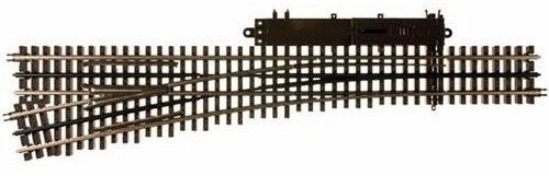 Atlas O Atlas O 21st Century Track System(TM) Nickel Silver Rail w/Brown Ties - 3-Rail -- #5 Turnout Left Hand - ATO6024