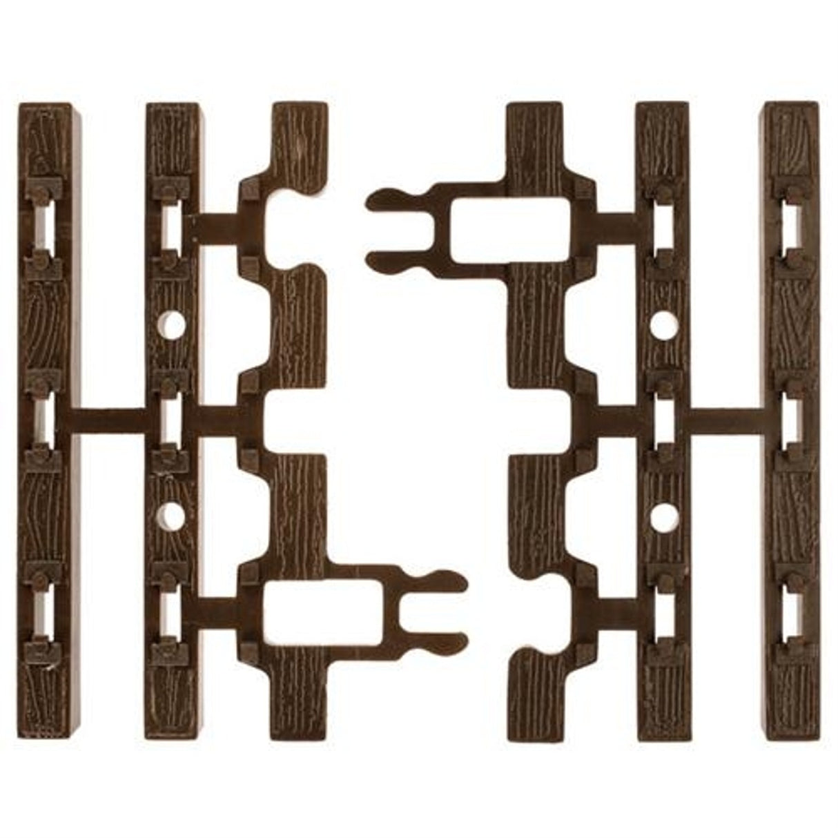 Atlas O Atlas O 21st Century Track System(TM) Nickel Silver Rail w/Brown Ties - 3-Rail -- End Snap Section (8) - ATO6057
