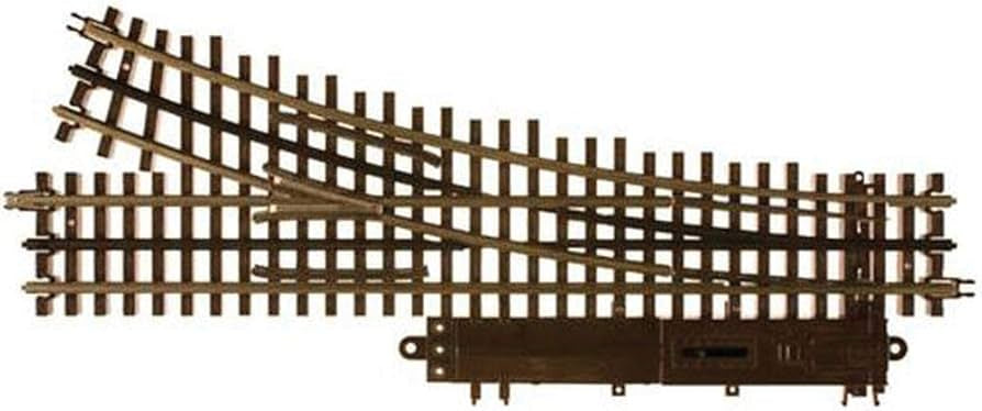 Atlas O 21st Century Track System(TM) Nickel Silver Rail w/Brown Ties - 3-Rail -- O72 Right Hand Remote Custom Supreme Switch - ATO6073