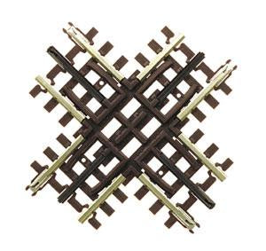 Atlas O 21st Century Track System(TM) Nickel Silver Rail w/Brown Ties - 3-Rail -- 90-Degree Crossing - ATO6080