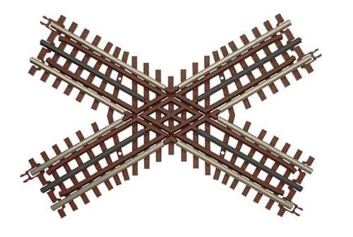 Atlas O 21st Century Track System(TM) Nickel Silver Rail w/Brown Ties - 3-Rail -- 60 Degree Crossing - ATO6083