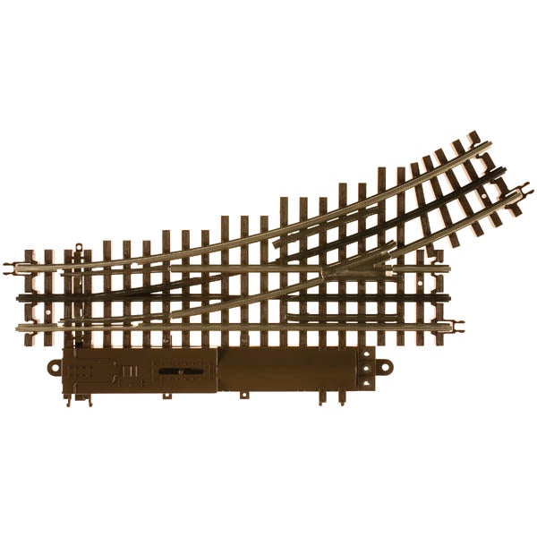 Atlas O 21st Century Track System(TM) Nickel Silver Rail w/Brown Ties - 3-Rail -- O-45 Switch Left Hand - ATO6085