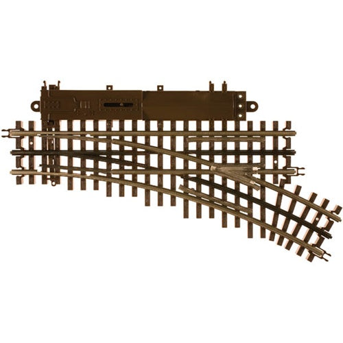 Atlas O 21st Century Track System(TM) Nickel Silver Rail w/Brown Ties - 3-Rail -- O-45 Switch Right Hand - ATO6086