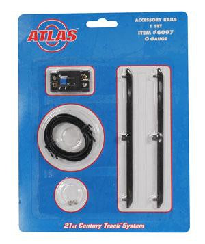 Atlas O 21st Century Track System(TM) Nickel Silver Rail w/Brown Ties - 3-Rail -- Accessory Rails pkg(2) - ATO6097