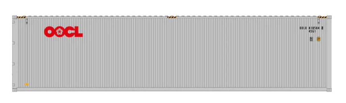 Aurora Miniatures HCBOOT1 HO 40ft Containers 3 Pack OOCL (OOLU 818584/819809/977307) - AURHCB00T1