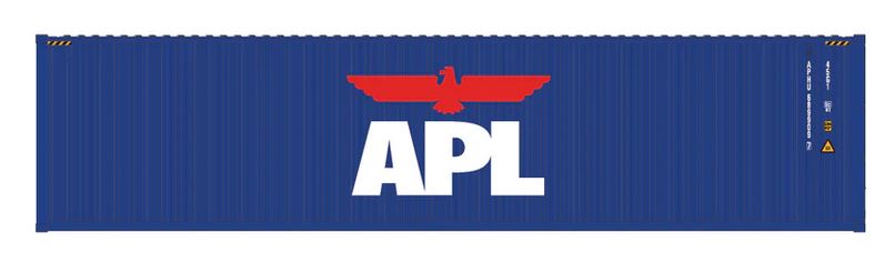 Aurora Miniatures HCBAPT1 HO 40ft Containers 3 Pack APL Large Logo (APHU 689909/690069/690465) - AURHCBAPT1