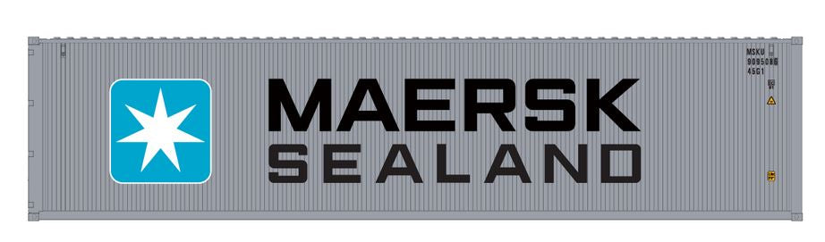 Aurora Miniatures HCBMST2 HO 40ft Containers 3 Pack Maersk Sealand #2 (MSKU 909508/910557/915366) - AURHCBMST2
