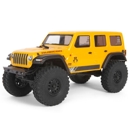 Axial 1/24 SCX24 2019 Jeep Wrangler JLU CRC 4WD Rock Crawler Brushed RTR, Yellow - AXI00002V2T2
