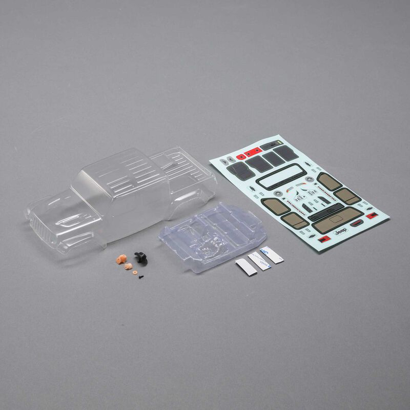 Axial Body Set, Clear: SCX24 Jeep JT Gladiator - AXI200005