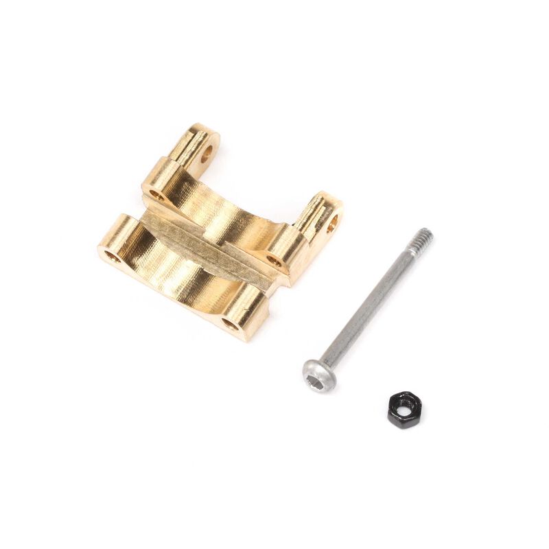 Axial Rear Upper Link Mount, Brass 1.5g: SCX24 - AXI302006