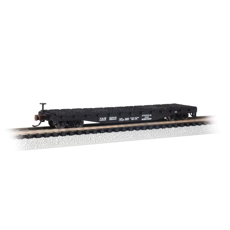 Bachmann 52' FLAT CAR - N&W #32804 - N Scale