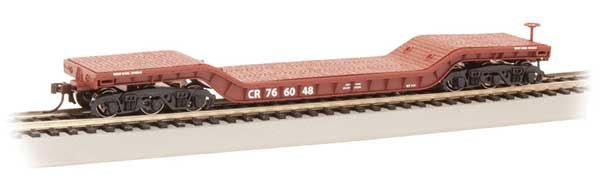 Bachmann HO 52' Depressed-Center Flatcar - Ready-to-Run - Silver Series(R) -- Conrail #766048