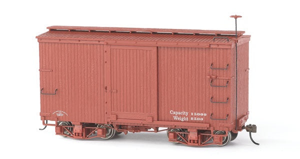 Bachmann On30 18' Wood Boxcar - Spectrum(R) -- Data Only (Oxide Red) pkg(2)