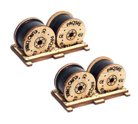 Bachmann Trains Cable Drums - Kit -- pkg(2) - BAC39108