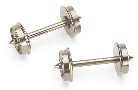 Bachmann HO Flat-Back Wheelsets - E-Z Track(R) -- 33" pkg(12)