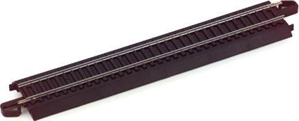 Bachmann Trains HO Bulk E-Z Track(R) w/Steel Rail & Black Roadbed -- 9" Straight pkg(1) - BAC44481