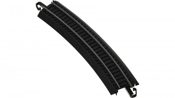 Bachmann Trains HO Bulk E-Z Track(R) w/Steel Rail & Black Roadbed -- 22" Radius Curve pkg(1) - BAC44483