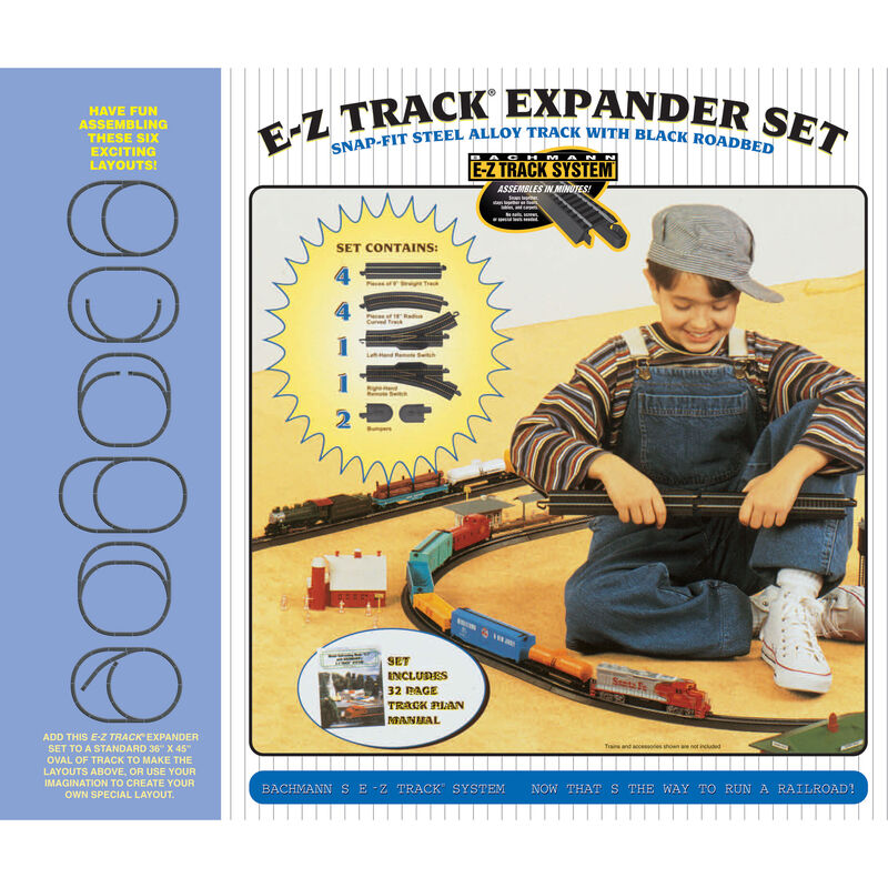 Bachmann Trains HO Expander Set - E-Z Track(R) -- Steel Rail & Black Roadbed - BAC44494