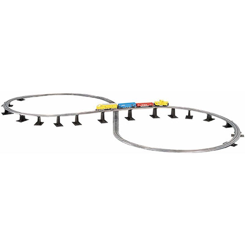 Bachmann Trains N Over-Under Figure-8 Track Pack -- 47-1/4 x 22-1/2" 120 x 57.2cm - BAC44877