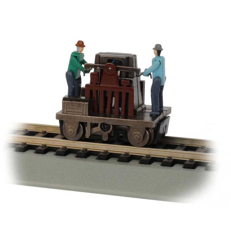 Bachmann Trains Gandy Dancer Operating Handcar - Standard DC -- Various Colors - BAC46223