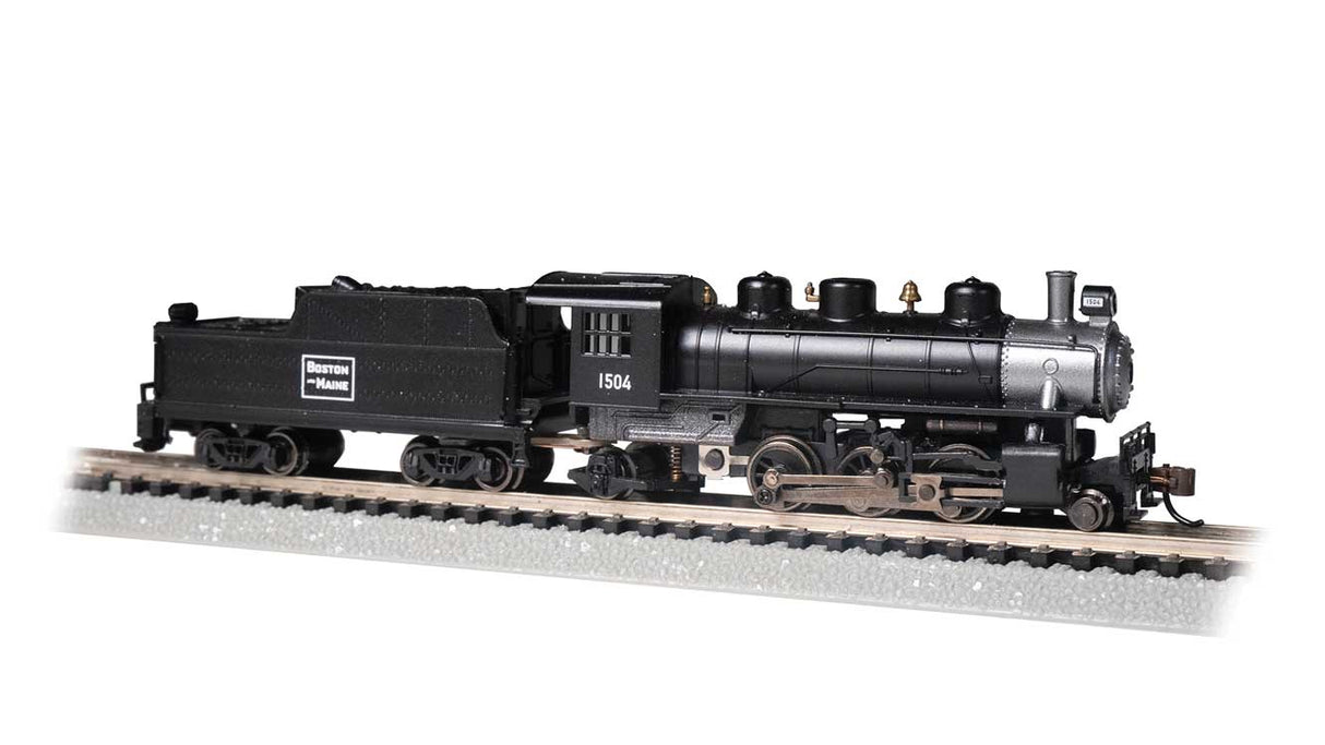 Bachmann N Baldwin 2-6-2 Prairie - Standard DC -- Boston & Maine #1504 (black, graphite)