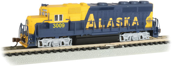 Bachmann Trains EMD GP40 - Standard DC -- Alaska Railroad 3009 (blue, yellow) - BAC63569