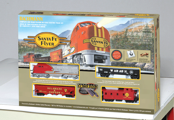 Bachmann Trains HO Santa Fe Flyer Train Set - Santa Fe - BAC00647