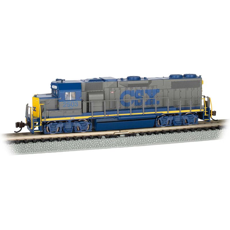Bachmann Trains EMD GP38-2 - Sound and DCC -- CSX Transportation #2503 (YN1; gray, blue, yellow) - BAC66852