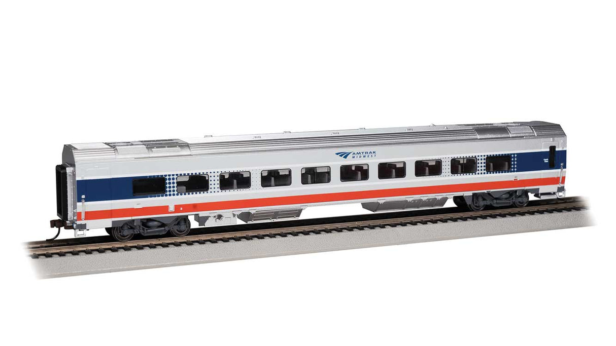 Bachmann HO Venture Coach - Amtrak Version - Ready to Run -- Amtrak #4001 (Midwest Scheme, silver, blue, red, white)