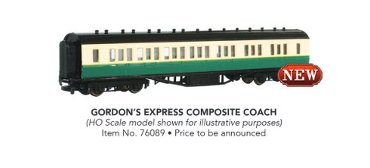 Bachmann N Gordon's Composite Coach - Thomas & Friends(TM) -- Green, Cream