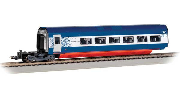 Bachmann HO Acela II/Alstom Avelia Business Class Coach - Ready to Run - Spectrum(R) -- Amtrak #3610 (blue, white, red)
