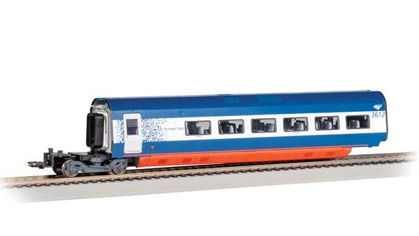 Bachmann HO Acela II/Alstom Avelia Business Class Coach - Ready to Run - Spectrum(R) -- Amtrak #3612 (blue, white, red)