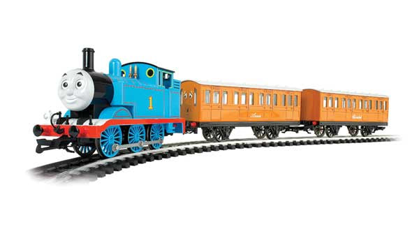 Bachmann G Thomas the Tank Engine with Annie & Clarabel - Standard DC -- Thomas, 2 Cars, Track Oval, Power Pack