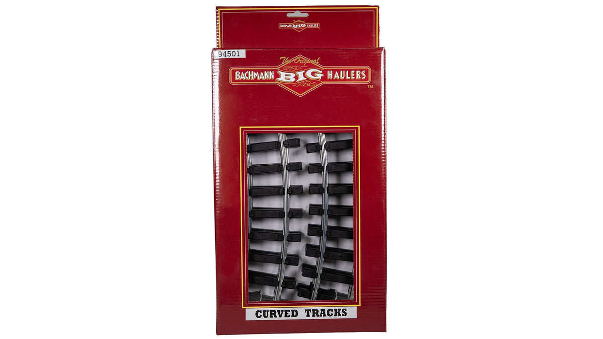 Bachmann 94501 G Steel Alloy Track w/Plastic Ties - Curved -- pkg(4)