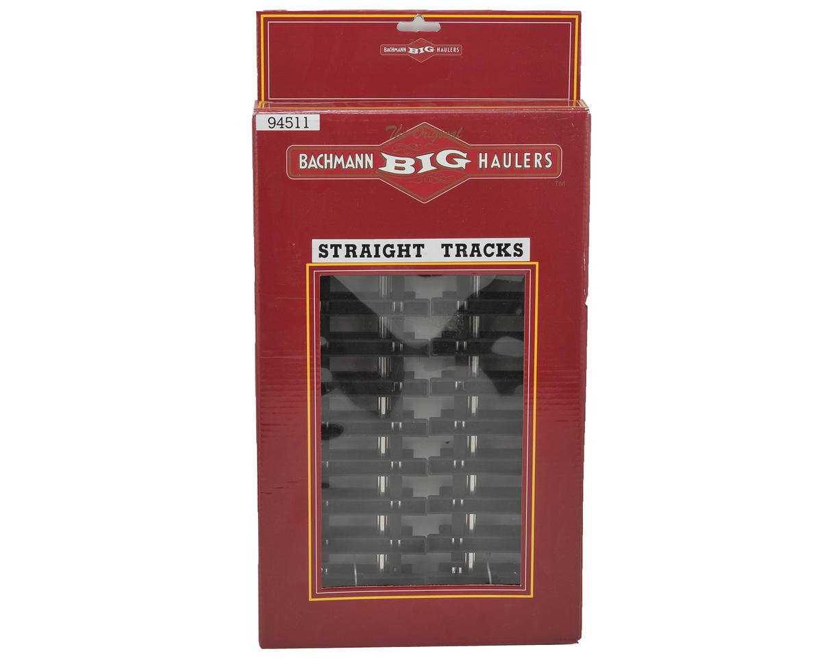 Bachmann 94511 G Steel Alloy Track with Plastic Ties - Straight -- pkg(4)