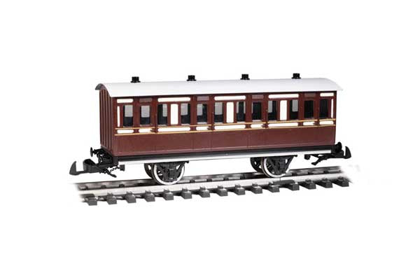 Bachmann G Toby's Museum Coach - Ready to Run - Thomas & Friends(TM) -- Brown, White