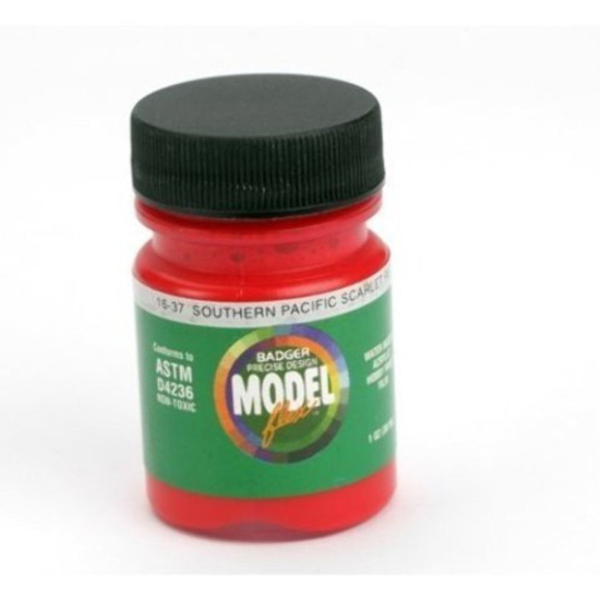 Badger Airbrush Modelflex Paint - 1oz -- Southern Pacific (SP) Scarlet Red - BAD1637
