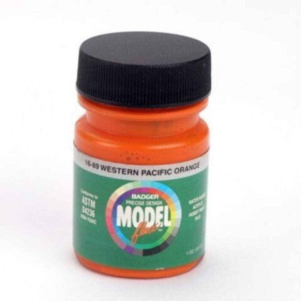Badger Airbrush Modelflex Paint - 1oz -- Western Pacific (WP) Orange - BAD1689