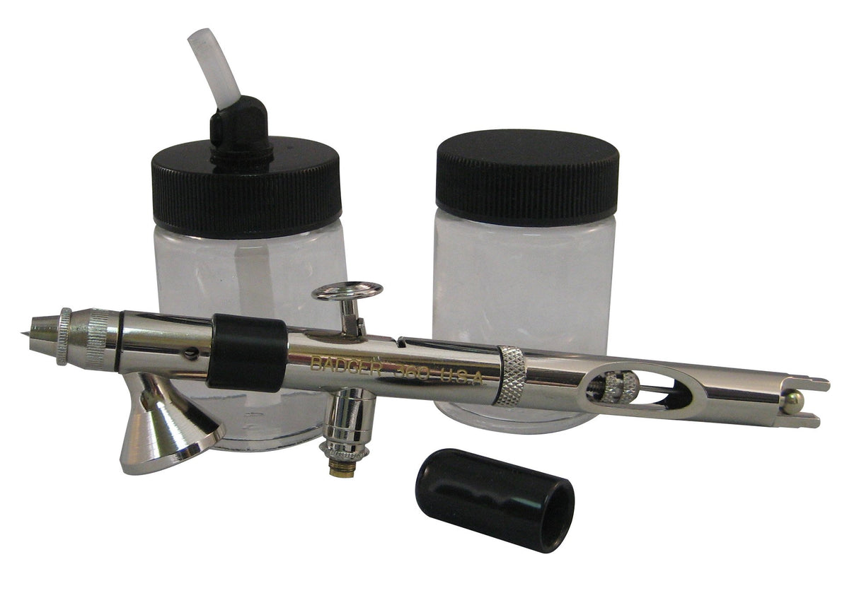 Badger Airbrush 360 Universal Airbrush, 2ea. 3/4oz. jars, jar adaptor - BAD3601