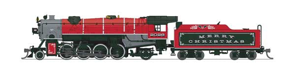 Broadway Limited N USRA 2-8-2 Heavy Mikado - Standard DC - Stealth -- Christmas 2026 (red, black, silver, graphite)