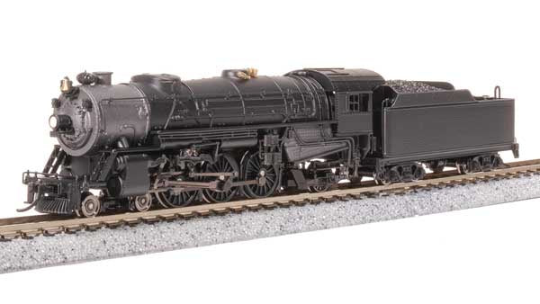 Broadway Limited 10398 N USRA 4-6-2 Heavy Pacific - Sound and DCC - Paragon4(TM) -- Painted, Unlettered (black, graphite)