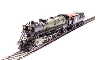 Broadway Limited Class S2 4-8-4 Northern, Open Cab - Sound & DCC - Paragon4 -- Great Northern #2576 (green, black, Tuscan) - BLI6712