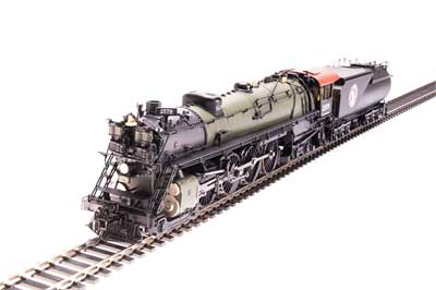 Broadway Limited Class S2 4-8-4 Northern, Open Cab - Sound & DCC - Paragon4 -- Great Northern #2583 (green, black, Tuscan) - BLI6713