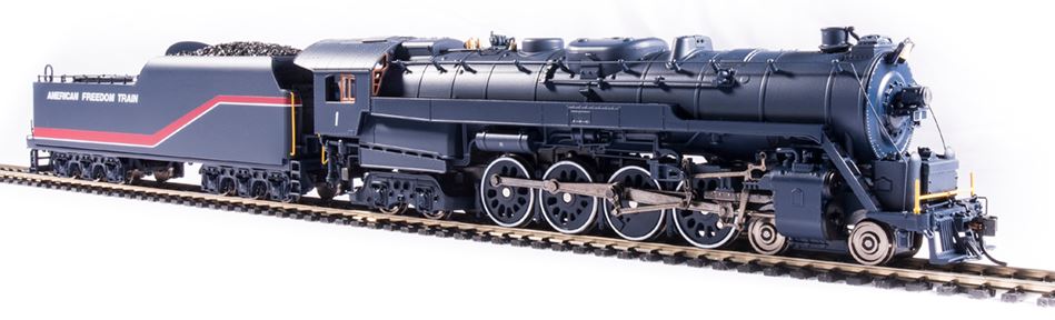 Broadway Limited Class T1 4-8-4 - Sound and DCC - Paragon4 -- American Freedom Train 1 (Early 1975, black, red) - BLI6808