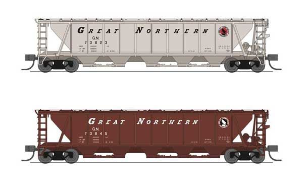 Broadway Limited N H32 Covered Hopper, GN (2-pack) - BLI7261