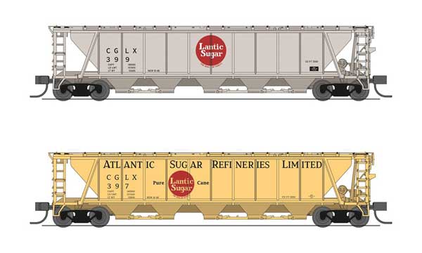 Broadway Limited BLI7264 N H32 Covered Hopper, (2-pack) - BLI7264