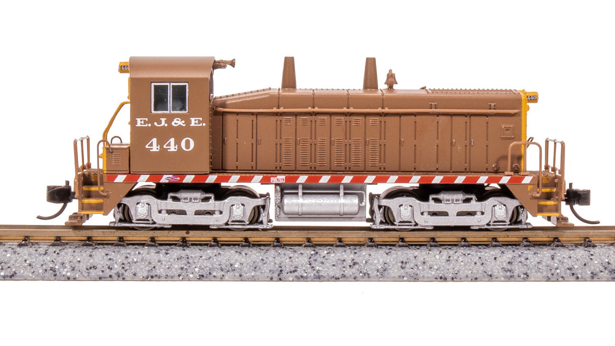 N, EMD NW2, EJ&E 438, Brown & Yellow, Paragon4