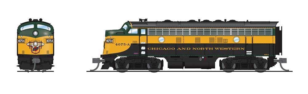 N, EMD F7A, CNW 4075C, As-Delivered, Paragon4